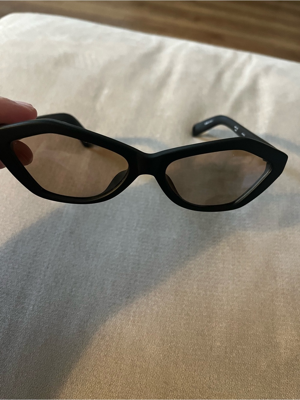 Jacquemus Black Frame Sunglasses with Brown Lenses